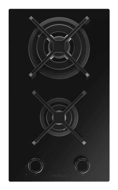 Miniatyrbild 1 av 10: Cecotec Bolero Squad G 2400S Nano Glass Svart Inbyggd 29.3 cm Gas 2 zone(s)