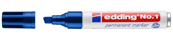 Edding No.1 speedmarker Mejselspids Blå Edding No.1 speedmarker Mejselspids Blå