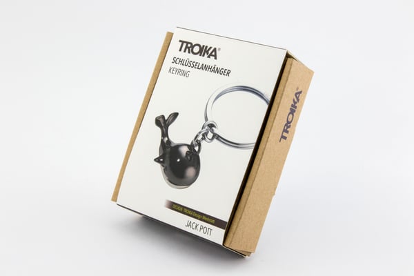 Pikkukuva 7 / 8: TROIKA KR18-17-GM avaimenperä ja -kotelo Avainrengas Harmaa, Hopea