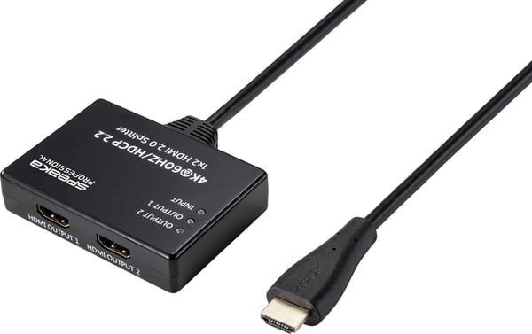 Miniatyrbillede 1 af 12: SpeaKa Professional SP-9443508 video-splitter HDMI 2x HDMI