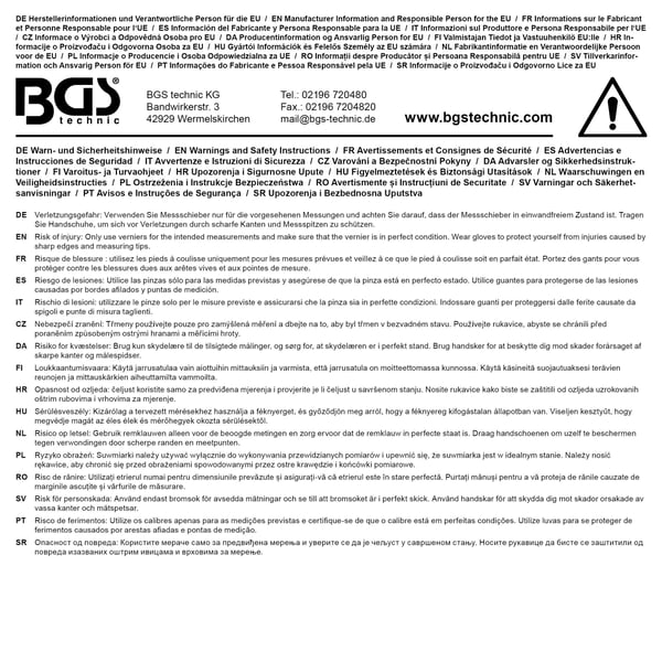 BGS technic Rim Bore-Circle Callipers