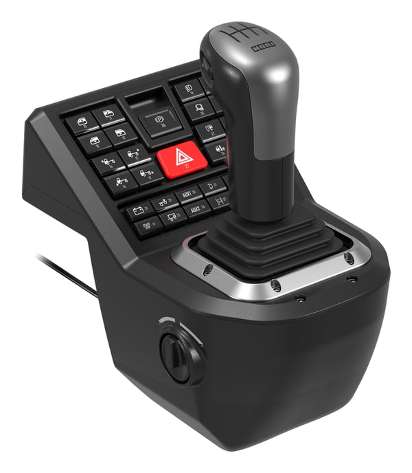 Hori Force Feedback Truck Control System Svart USB Ratt + pedaler + joystick PC