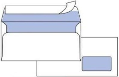 Pigna Office strip kirjekuori Valkoinen 500 kpl