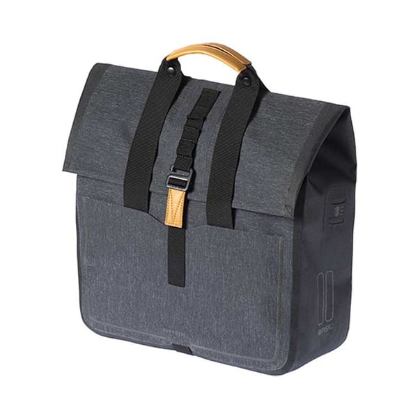 Miniatyrbillede 1 af 3: Basil Urban Dry Bagside Cykeltaske 25 L Polyester Grå