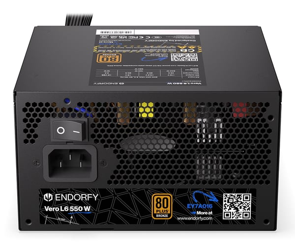 ENDORFY Vero L6 enhed til strømforsyning 550 W 24-pin ATX ATX Sort