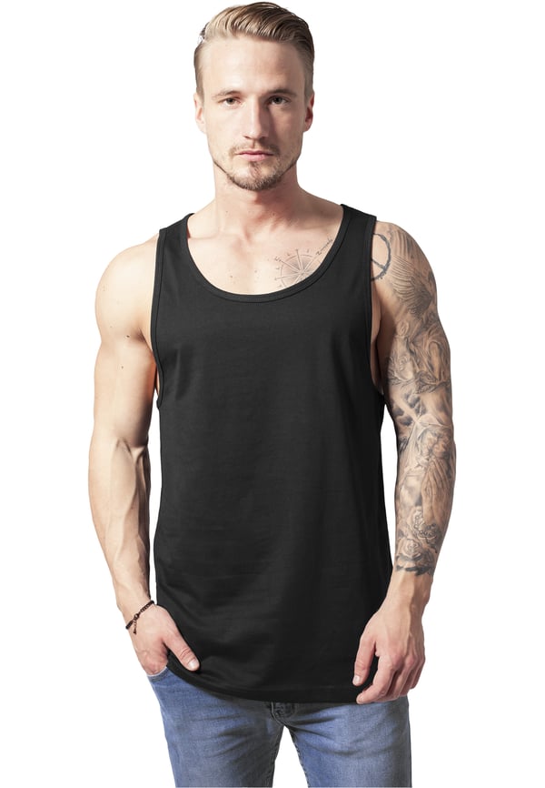 Miniatyrbillede 1 af 6: Urban Classics Jersey Tanktop Rund krave Ærmeløs Bomuld