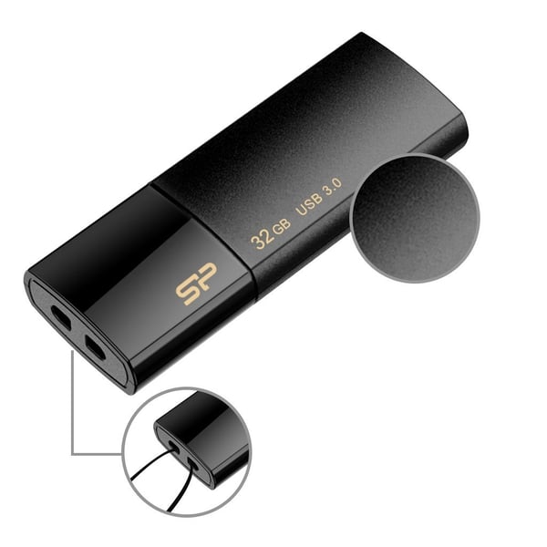 Pikkukuva 2 / 9: Silicon Power Blaze B05 USB-muisti 32 GB USB A-tyyppi 3.2 Gen 1 (3.1 Gen 1) Musta