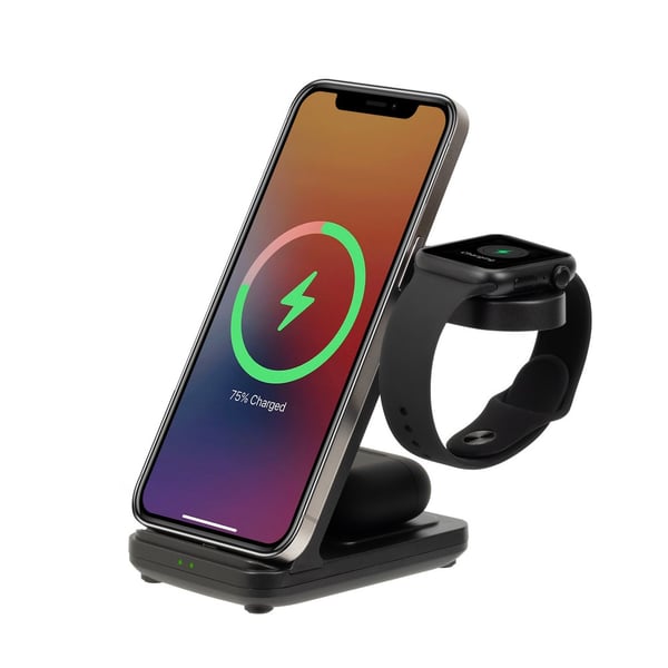 Rivacase VA4916 oplader til mobil enhed SmartWatch, Headset, Smartphone Sort USB Trådløs opladning Indendørs