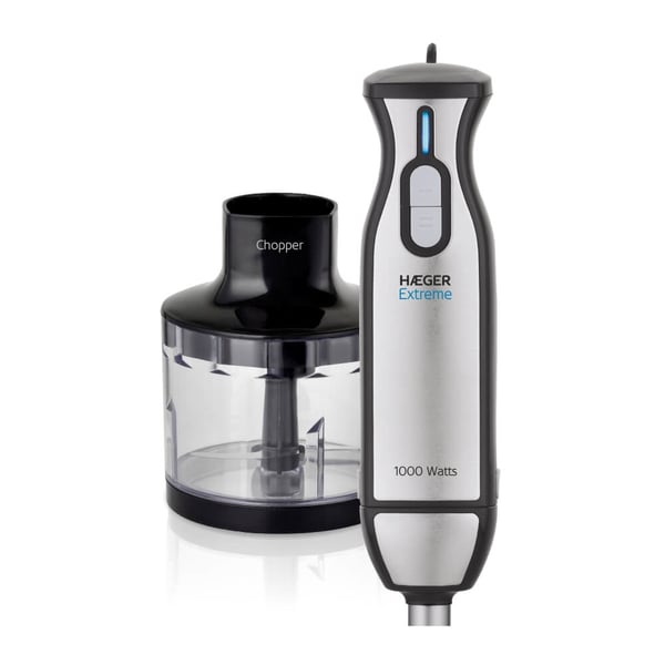 Miniatyrbild 2 av 5: Haeger HB-10C.019A mixer Stavmixer 1000 W Svart, Rostfritt stål, Transparent