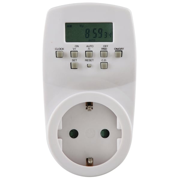 Miniatyrbillede 1 af 3: SCANPART 2450000009 elektronisk tæller Hvid Ugentlig timer
