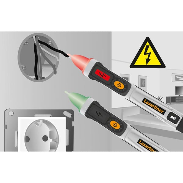 Laserliner ActiveFinder Pro spændingstester skruetrækker Sort, Hvid