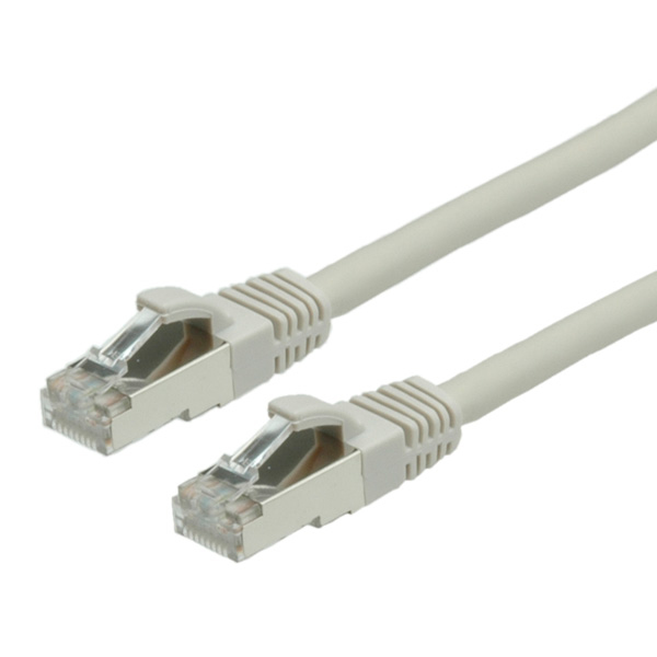 VALUE S/FTP Patch Cord Cat.6, halogen-free, grey, 0.5 m netværkskabel Grå