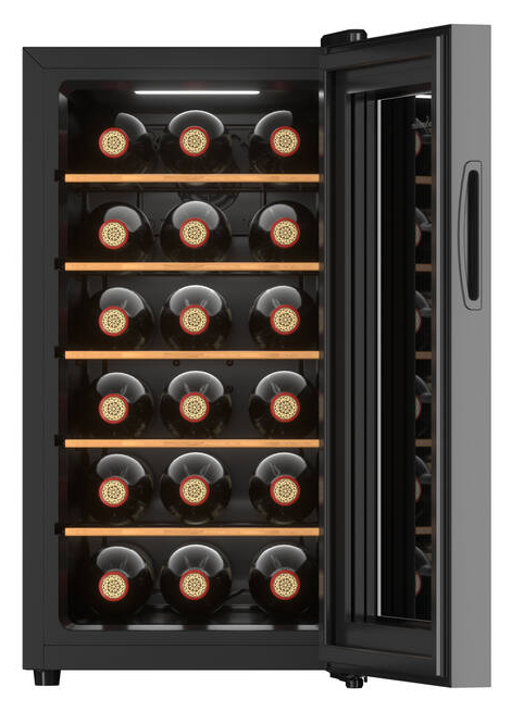 La Sommelière 18SILENCE vinkøler Hybrid-vinkøler Fritstående Sort 18 flaske(r)