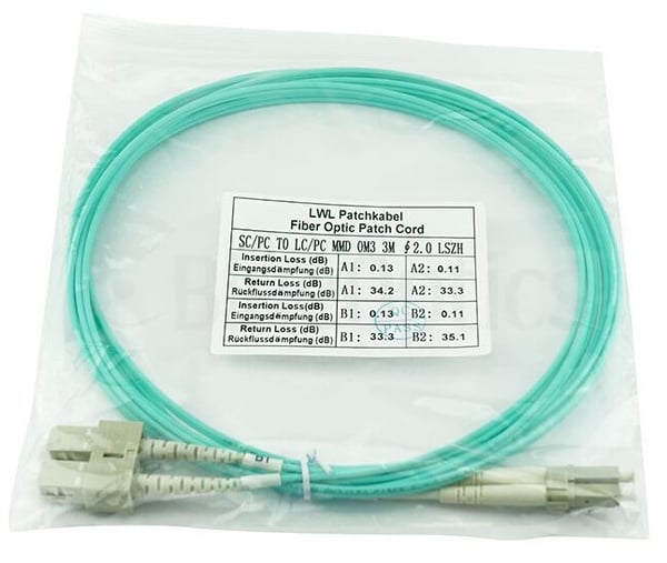 Miniatyrbillede 4 af 8: BlueOptics 055702T512000020M-BO InfiniBand og fiberoptisk kabel 20 m 2x LC 2x SC LC/APC Grøn