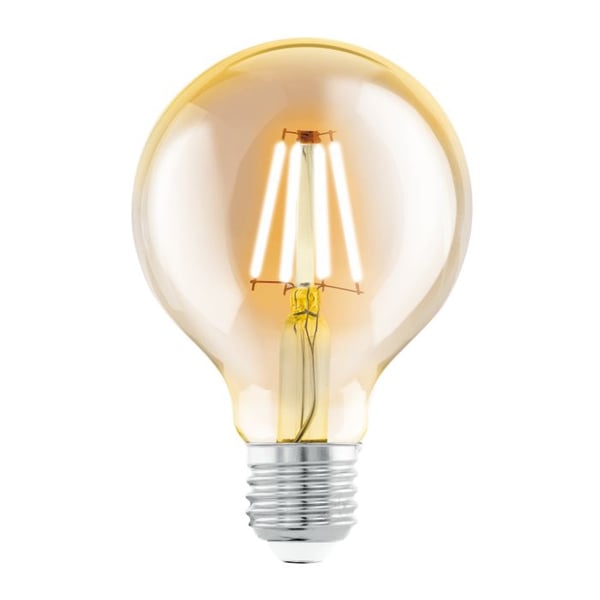 Eglo LED PÆRE 4W E27 2200K RAVFARVET / EGLO VINTAGE G60 350LM 110052