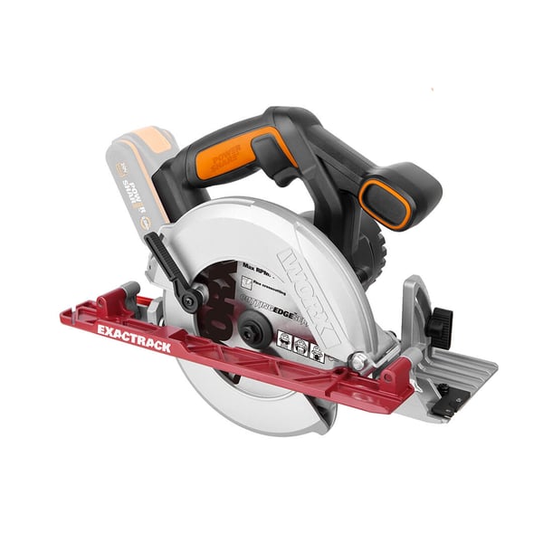 Miniatyrbild 1 av 3: WORX WX530.9 bärbar cirkelsåg 16,5 cm Aluminium, Svart, Orange 4900 RPM