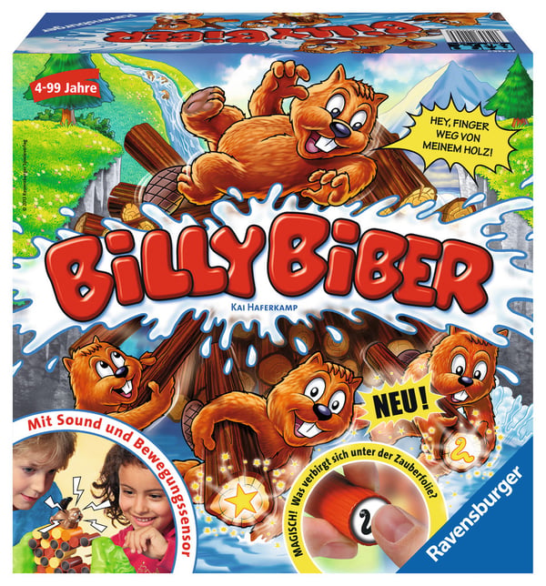 Pikkukuva 1 / 3: Ravensburger Billy Biber Lautapeli Hienomotoriikkaa kehittävä peli (Näppäryys)