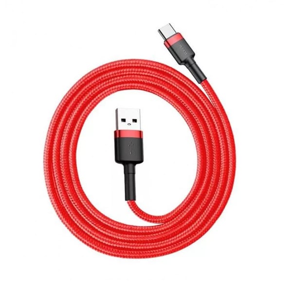 Baseus CATKLF-B09 USB-kablar 1 m USB A USB C Röd