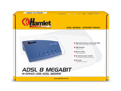 Hamlet HDSL8K2 Hi-Speed USB ADSL modem modeemi