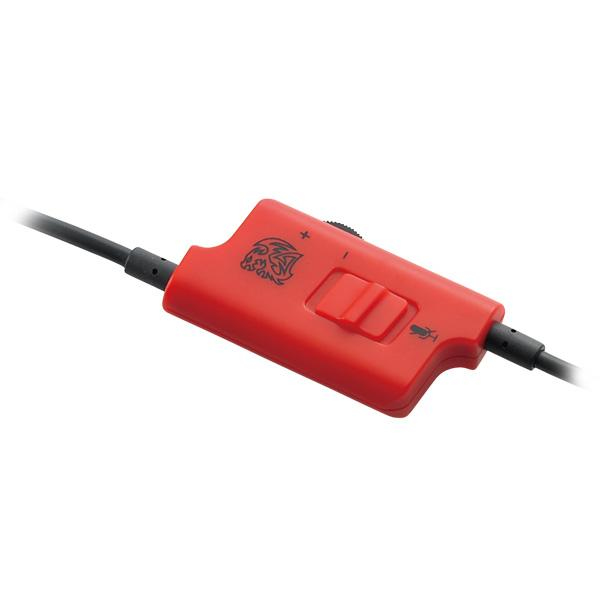 Tt eSPORTS Shock Headset Ledningsført Spil Sort, Rød