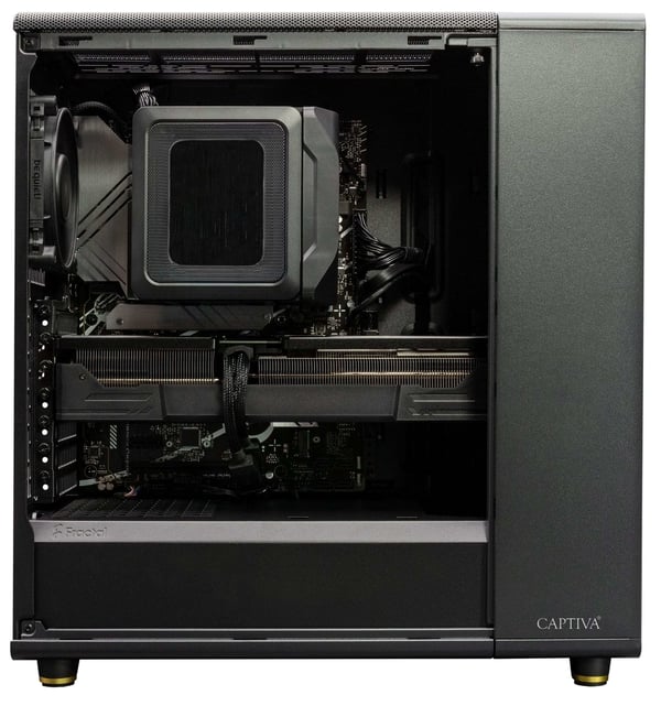 Miniatyrbillede 7 af 11: CAPTIVA 92813 PC/arbejdsstation AMD Ryzen™ 5 5500 32 GB DDR4-SDRAM 2 TB SSD NVIDIA GeForce RTX 5060 Sort