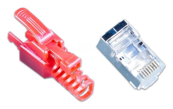 Wirewin MOD SL KAT6A STP 10 RT kabelsamler RJ-45 Rød
