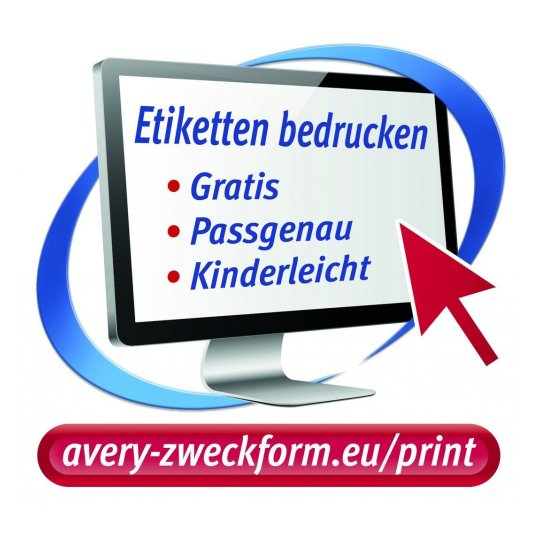 Miniatyrbild 6 av 8: Avery L6103-20 självhäftande etiketter Rektangel Permanent Gul 960 styck