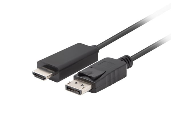 Lanberg CA-DPHD-11CC-0030-BK kabelomvandlare (hane/hona) DisplayPort HDMI Svart