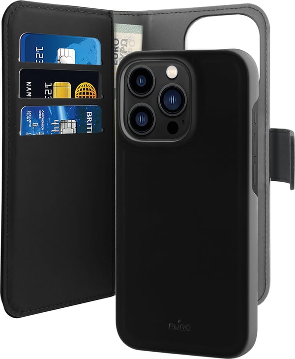PURO PUROFOLIOMAGIP14PMBK mobiltelefon etui Sort