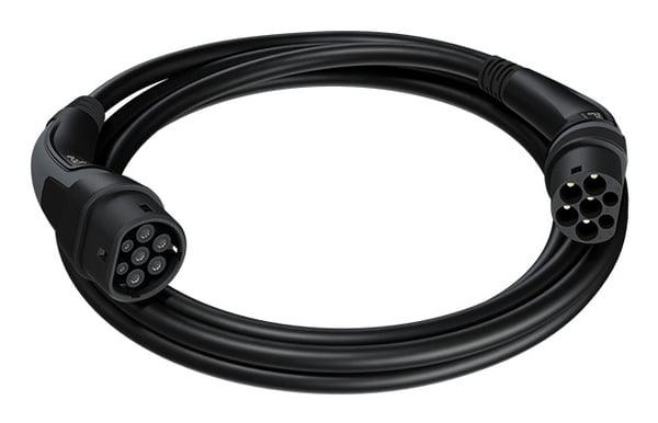 go-e CH-10-07-6 laddkabel för elektriskt fordon Svart Typ 2 3 2,5 m