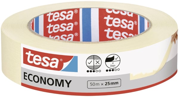 TESA 5278 50 m Allsiding maskeringstejp Lämplig för inomhusbruk papper Beige