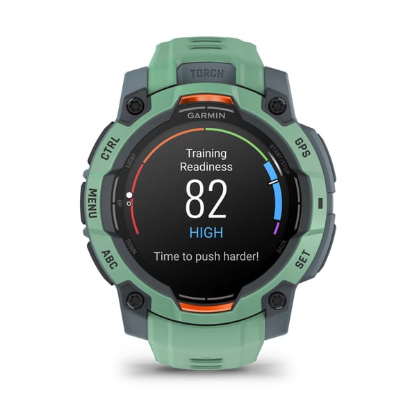Garmin Instinct 3 AMOLED 3,05 cm (1.2") 45 mm Digital 390 x 390 pixlar Pekskärm Grön GPS