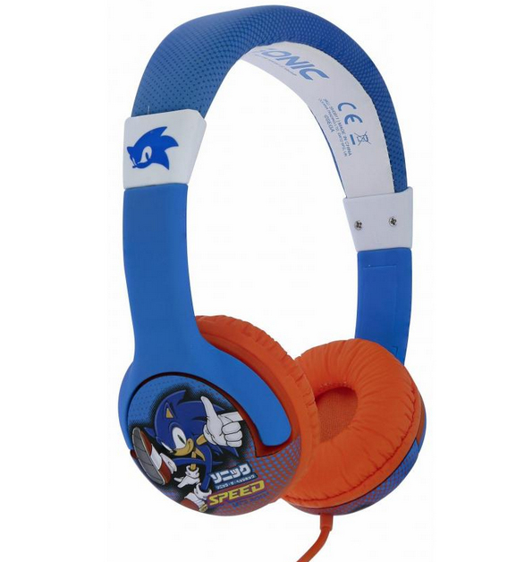 OTL Technologies SEGA Sonic the Hedgehog Kids Hörlurar Kabel Huvudband Spela Multifärg