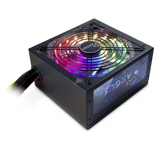 Inter-Tech Argus RGB-600W II strömförsörjningsenheter 20+4 pin ATX ATX Svart