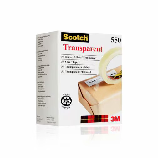 Scotch 7100194347 tiivistysteippi Läpinäkyvä 66 m