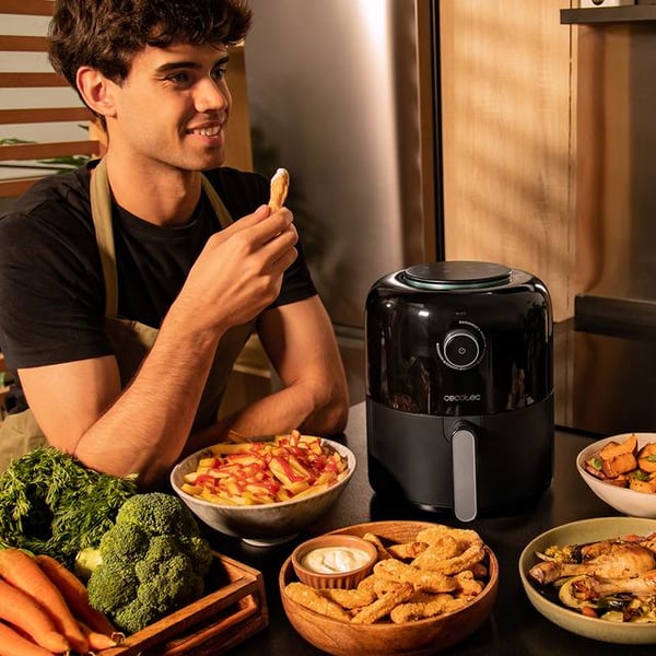 Cecotec Cecofry Pixel 2500 Enkelt 2,5 L Enkeltstående 1200 W Varmluftsteger Sort