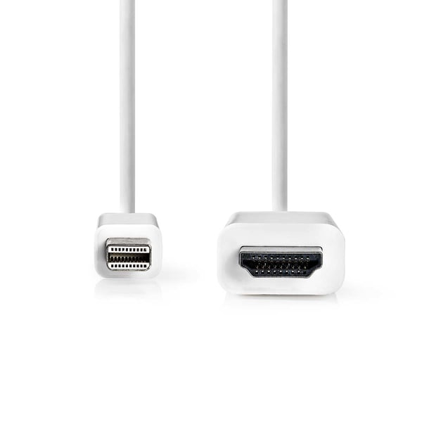Nedis CCGL37600WT20 videokabel adapter 2 m Mini DisplayPort Hvid