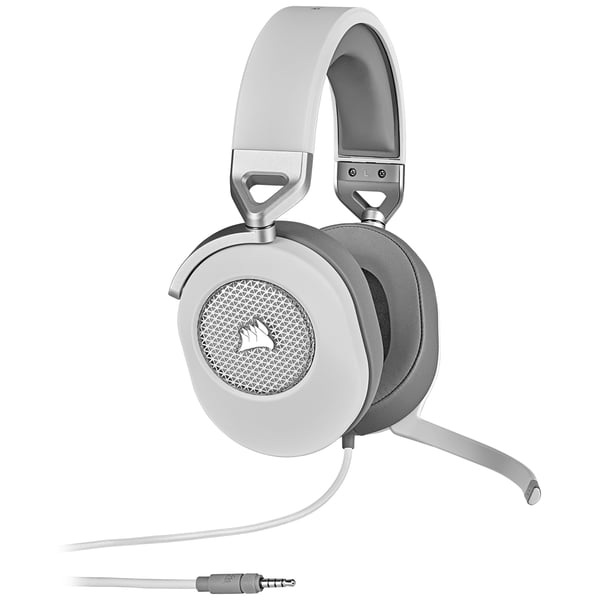 Corsair HS65 SURROUND Kuulokkeet Langallinen Kannettava Pelaaminen Valkoinen