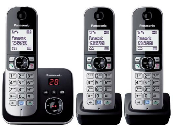 Pikkukuva 2 / 2: Panasonic KX-TG6823GB puhelin DECT-puhelin Soittajan tunnistus Musta, Hopea