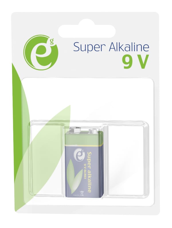 Gembird EG-BA-6LR61-01 husholdningsbatteri Engangsbatteri Alkaline