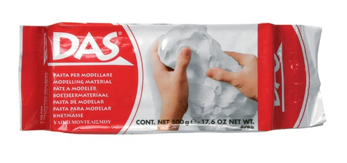 DAS 387000 forbrugsvare til modellering Modellering ler 500 g Hvid 1 stk