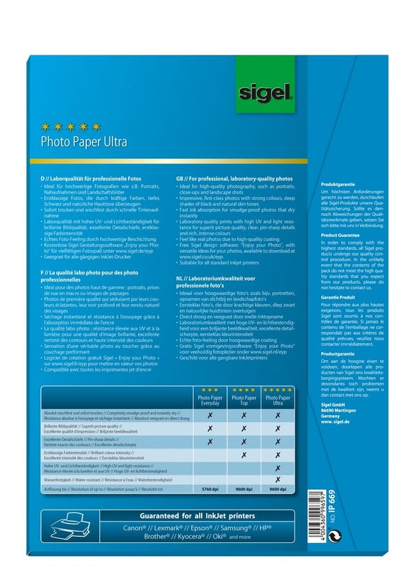 Sigel InkJet Ultra A4 Satiini