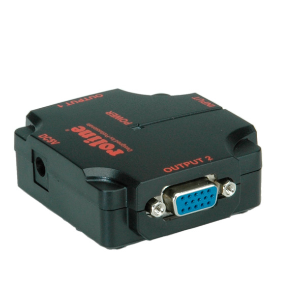 ROLINE VGA Video Splitter, 450 MHz, 2-way 2x VGA