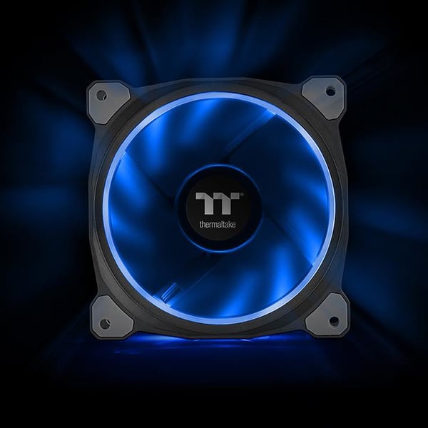 Thermaltake CL-F076-PL12SW-A Computerkølesystem Computerkabinet Ventilator 12 cm Sort