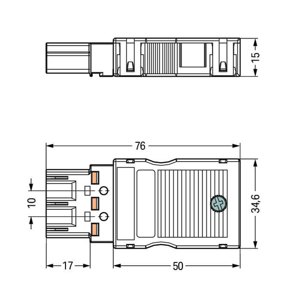 Wago 770-113 elektrisk ledningsstik Pin header