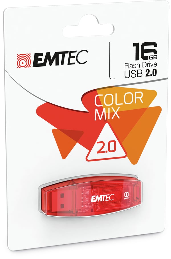 Emtec C410 USB-nøgle 16 GB USB Type-A 2.0 Rød