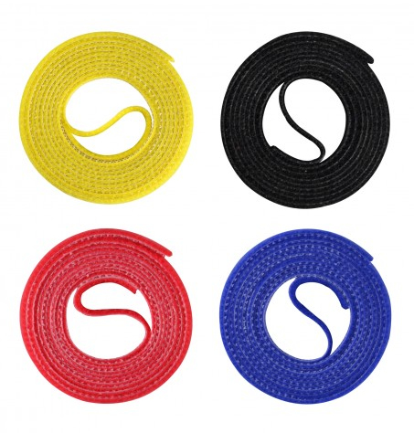 Pikkukuva 4 / 4: Label-the-cable ROLLS nippuside Velcro Musta, Sininen, Punainen, Keltainen 4 kpl