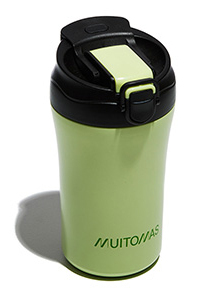 Muitomas WBOTTLETH350GN rejsekrus 350 ml Sort, Grøn Rustfrit stål