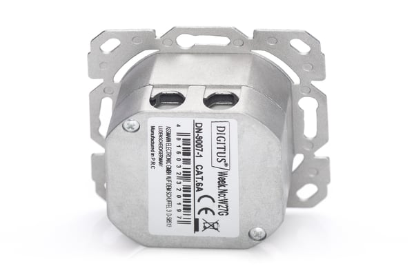 Miniatyrbillede 5 af 9: Digitus DN-9007-1 stikkontakt 2 x RJ-45 Hvid
