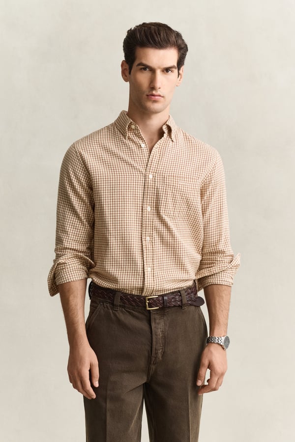 Gant 3263034-273 Skjorta Button down-krage Långärmad Bomull